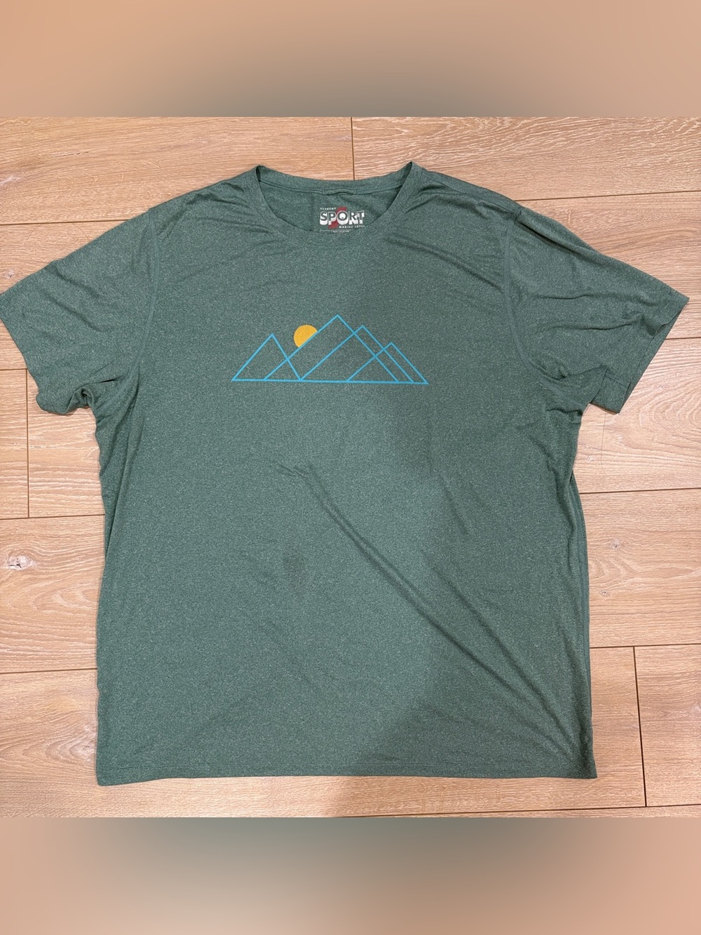 Marine Layer Weekend Sport Mountain Graphic Tee Green Heather - Men's 2XL